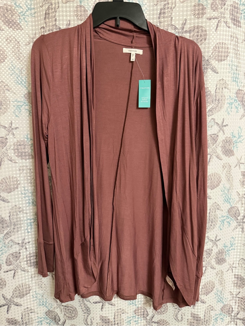 Maurice’s Splendid Open Front Draped Cardigan - Mauve